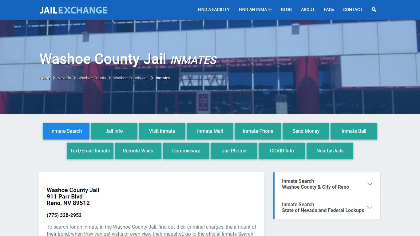 Washoe County Jail Inmates | Arrests | Mugshots | NV